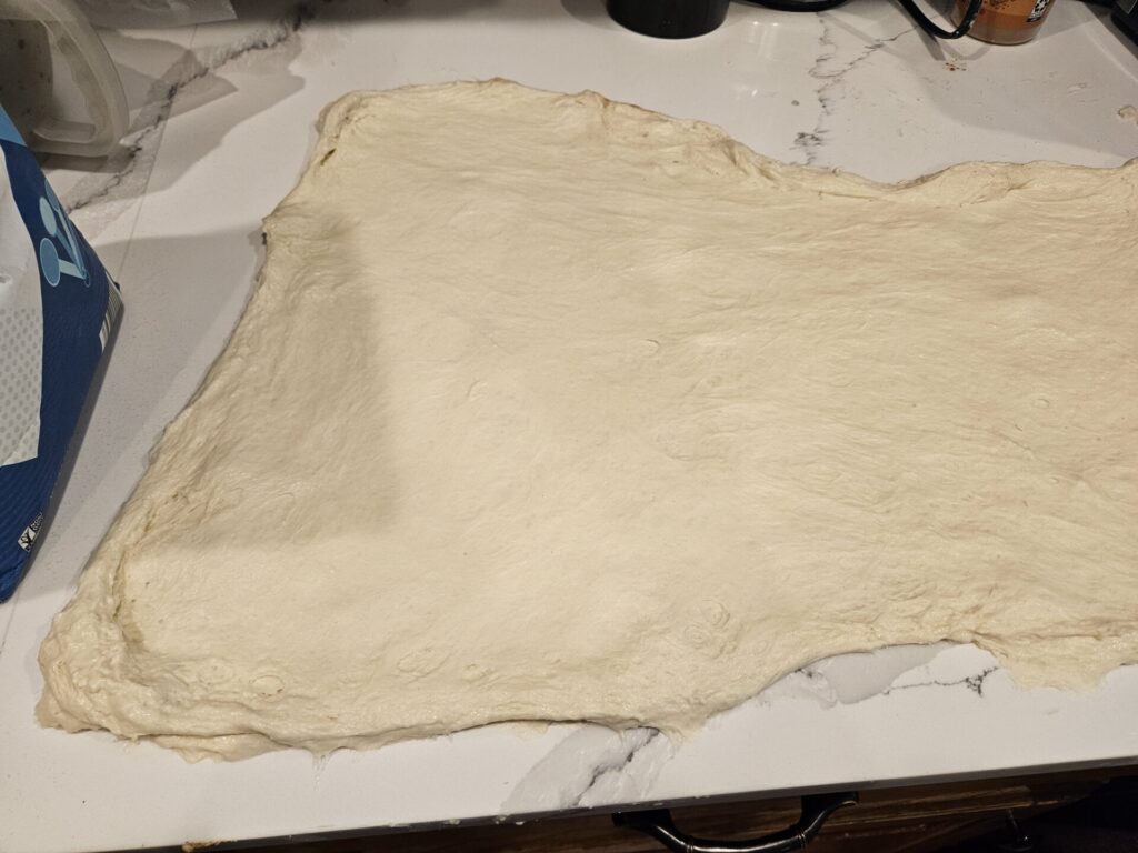 Sourdough stretched out